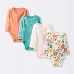 Baby Girls' 4pk Long Sleeve Bodysuit - Cloud Island™ Floral 11 Baby Girls' 4pk Long Sleeve Bodysuit - Cloud Island™ Floral -1st Step Store GUEST a26d0fc4 a22a 4ecb a6cb 9b713d268e3f
