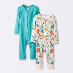 Baby Girls' 2pk Zip Romper - Cloud Island™ -1st Step Store GUEST a391e3e8 dab7 4876 a0c9 40c77d7834d2
