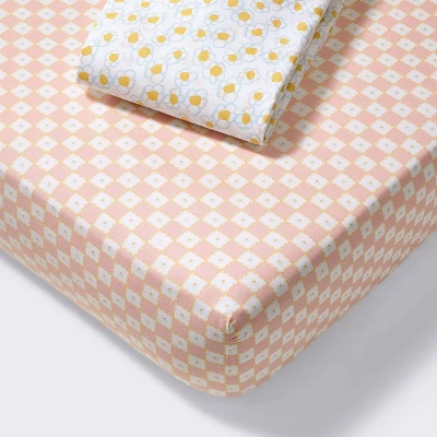 Crib Bedding Set - Painterly Floral - 4pc - Cloud Island™ 4 Crib Bedding Set - Painterly Floral - 4pc - Cloud Island™ - Image 2