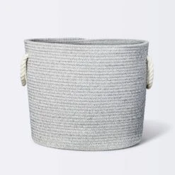 Coiled Rope Storage Bin Large Chevron - Cloud Island™ Gray -1st Step Store GUEST b3633f89 62a2 410e 803d aba377ae89ad