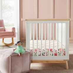 Cotton Fitted Crib Sheet - Large Floral Blooms - Cloud Island™