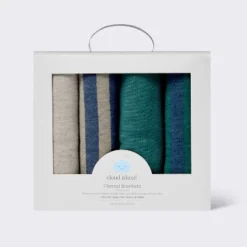 Flannel Baby Blankets - Cool Metallic - 4pk - Cloud Island™ 8 Flannel Baby Blankets - Cool Metallic - 4pk - Cloud Island™ -1st Step Store GUEST b589d781 c664 4d2b b110 d397d2a9b0ab