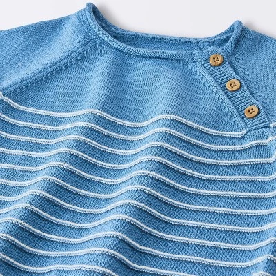 Baby Boys' Striped Sweater Set - Cloud Island™ Blue 4 Baby Boys' Striped Sweater Set - Cloud Island™ Blue - Image 2
