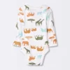 Baby 4pk Safari Animals Long Sleeve Bodysuit - Cloud Island™ -1st Step Store GUEST b9269db2 4c25 4a66 9026 cb844c424f74