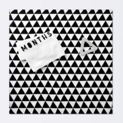 Muslin Blankets With Felt Frame Triangle - Cloud Island™ White/Black -1st Step Store GUEST bc102c4e 2e17 462a 8941 2ecdc41a2dea