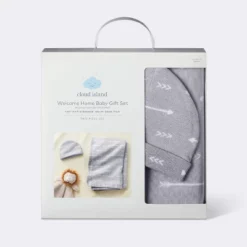 Hospital Muslin Swaddle Baby Blanket And Hat Gift Set - Gray Arrow - 2pk - Cloud Island™ 7 Hospital Muslin Swaddle Baby Blanket And Hat Gift Set - Gray Arrow - 2pk - Cloud Island™ -1st Step Store GUEST bfae7299 8f3f 413b b361 03b7f005ac98