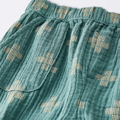 Baby Boys' 2pc Plus Graphic T-Shirt & Gauze Pants Set - Cloud Island™ Blue 5 Baby Boys' 2pc Plus Graphic T-Shirt & Gauze Pants Set - Cloud Island™ Blue - Image 3