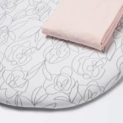 Jersey Bassinet Sheet 2pk - Cloud Island™ Floral And Solid Light Pink -1st Step Store GUEST c446510e 73ea 46f1 b42d 8934c0faa2c1