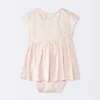 Baby Girls' Floral Modal Jersey Romper - Cloud Island™ Pink