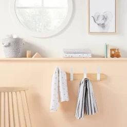 Flannel Baby Blankets Hedgehog 4pk - Cloud Island™