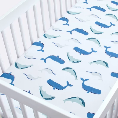 Fitted Crib Sheet Sleepy Tides - Cloud Island™ 4 Fitted Crib Sheet Sleepy Tides - Cloud Island™ - Image 2