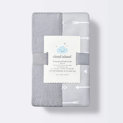 Wipeable Changing Pad Cover - Gray Arrows - Cloud Island™ 4 Wipeable Changing Pad Cover - Gray Arrows - Cloud Island™ - Image 2