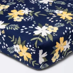 Fitted Crib Sheet Meadow - Cloud Island™ - Navy Floral -1st Step Store GUEST d4ed7dab ab75 4af3 aeec 9bf729e09db0