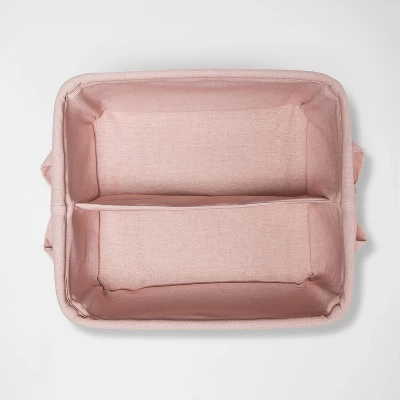 Decorative Storage Bin With Side Tie Medium - Cloud Island™ Pink 4 Decorative Storage Bin With Side Tie Medium - Cloud Island™ Pink - Image 2