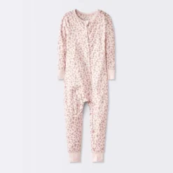 Toddler Girls' Smooth Jersey Snug Fit Union Suit - Cloud Island™ Pink -1st Step Store GUEST d6001065 4390 4c0c 927f fa596c48c0e8