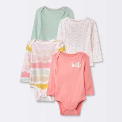 Baby Girls' 4pk Long Sleeve Bodysuit - Cloud Island™ Floral 13 Baby Girls' 4pk Long Sleeve Bodysuit - Cloud Island™ Floral -1st Step Store GUEST d6cf913a 1dd8 417e a034 f2d2d36d4303