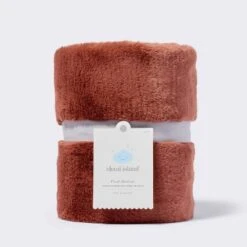 Solid Satin Edge Plush Baby Blanket - Russet Brown - Cloud Island™ -1st Step Store GUEST dee7ed27 68ce 4fea 8a2c ba64ace34007