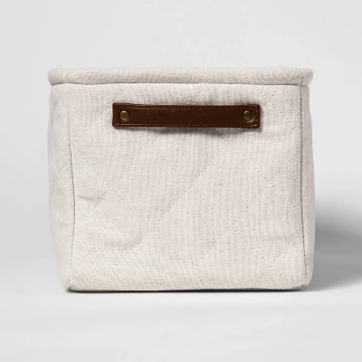 Decorative Basket - Cloud Island™ Large Quilted Bin Off White 5 Decorative Basket - Cloud Island™ Large Quilted Bin Off White - Image 3