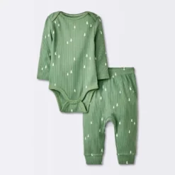 Baby Boys' 2pc Wide Ribbed Top & Bottom Set - Cloud Island™ Green 9 Baby Boys' 2pc Wide Ribbed Top & Bottom Set - Cloud Island™ Green -1st Step Store GUEST e059e468 7aa3 4735 ae1b 2c06e5464345