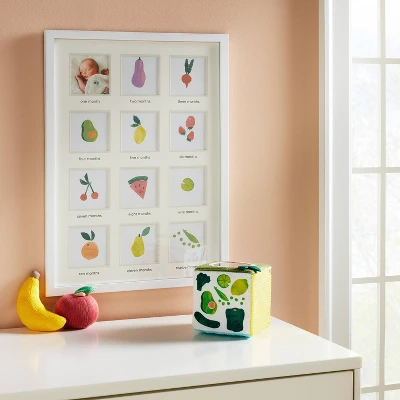 Milestone 4" X 4" Image Opening Picture Frame - White - Cloud Island™ 3 Milestone 4" X 4" Image Opening Picture Frame - White - Cloud Island™