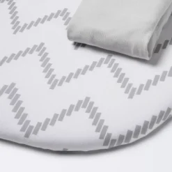 Jersey Bassinet Sheet - Cloud Island™ Gray Chevron And Solid Gray - 2pk -1st Step Store GUEST ee8a9601 47fd 4567 a503 9109ebbc34c6