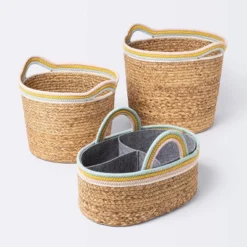 Natural Woven Round Storage Bin With Coiled Rope Handle - Cloud Island™ M 7 Natural Woven Round Storage Bin With Coiled Rope Handle - Cloud Island™ M -1st Step Store GUEST f2c0b681 df2b 4431 8e48 9cfc420789b9