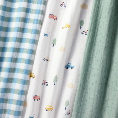 Muslin Swaddle Baby Blanket - Transportation - 3pk - Cloud Island™ 4 Muslin Swaddle Baby Blanket - Transportation - 3pk - Cloud Island™ - Image 2