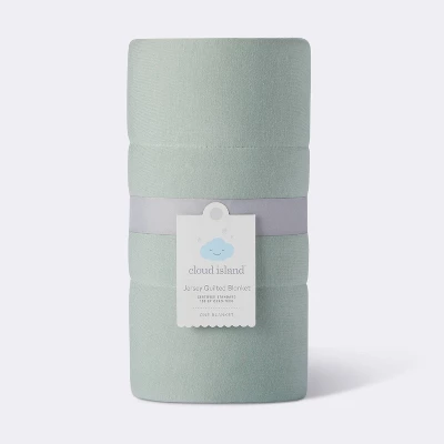 Rayon From Bamboo Quilted Baby Blanket - Green - Cloud Island™ 5 Rayon From Bamboo Quilted Baby Blanket - Green - Cloud Island™ - Image 3