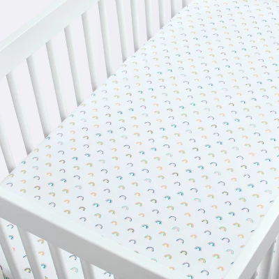 Fitted Crib Sheet Rainbows - Cloud Island™ 4 Fitted Crib Sheet Rainbows - Cloud Island™ - Image 2